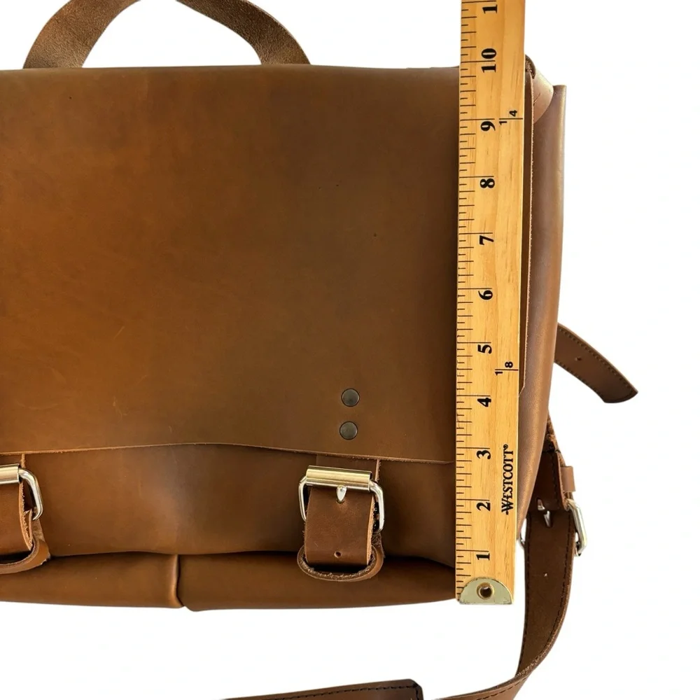 Copper River Bag Company Messenger Shoulder Bag Tan Leather